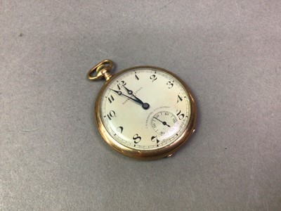 Lot 284 - J. D. CHRICHTON OF EDINBURGH, GOLD PLATED 'LOTHIAN LEVER' POCKET WATCH