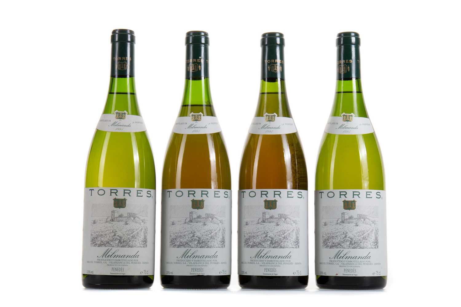 Lot 662 - 4 BOTTLES OF TORRES 1995 MILMANDA CHARDONNAY