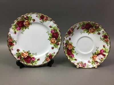 Lot 302 - SELECTION OF OLD COUNTRY ROSES PLATES AND SAUCERS