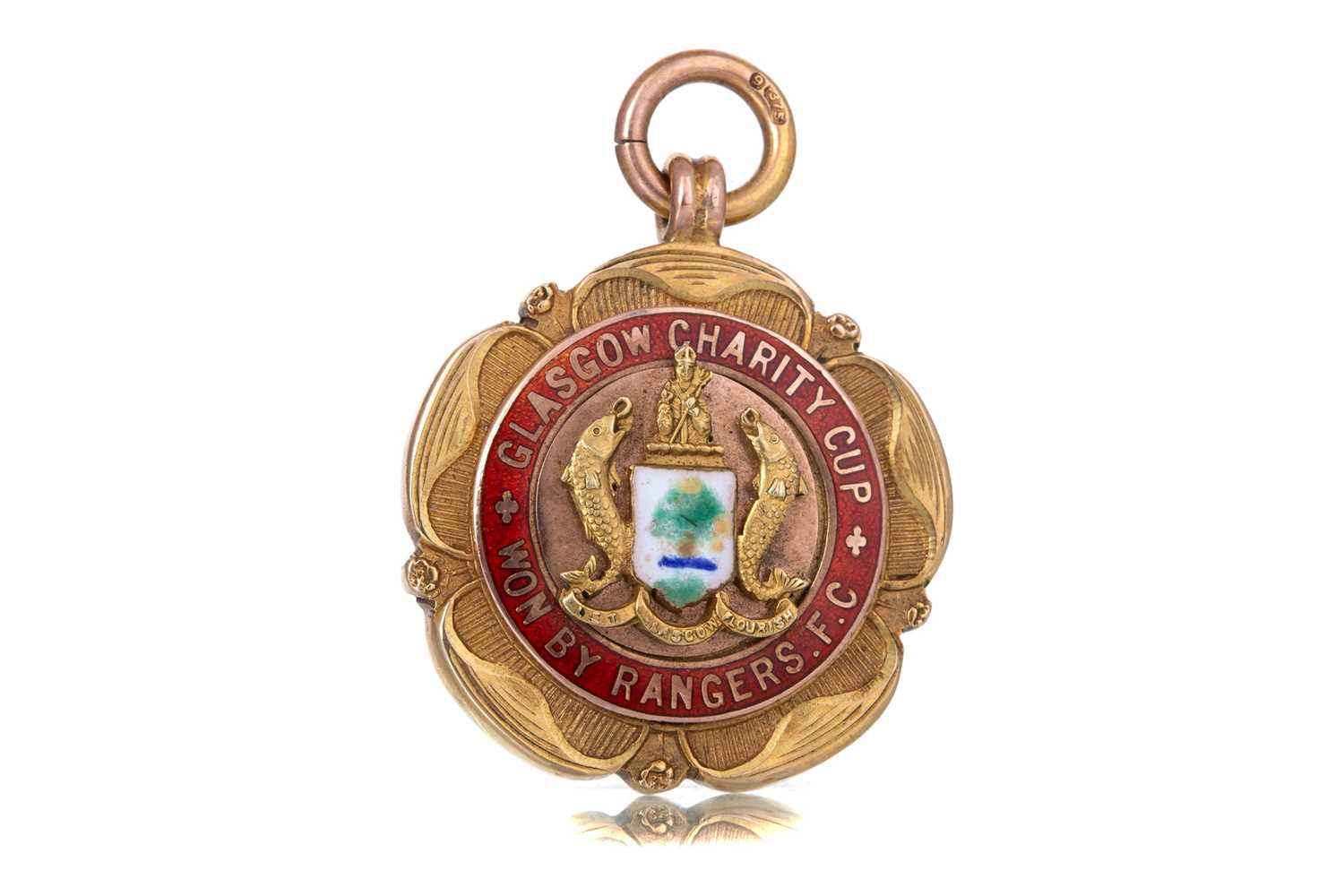 Lot 1497 - JOCK BUCHANAN OF RANGERS F.C., HIS GLASGOW CHARITY CUP WINNNERS GOLD MEDAL