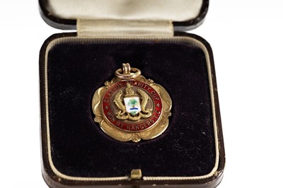 Lot 1497 - JOCK BUCHANAN OF RANGERS F.C., HIS GLASGOW CHARITY CUP WINNNERS GOLD MEDAL