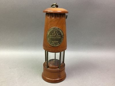 Lot 321 - BRASS MINERS LAMP