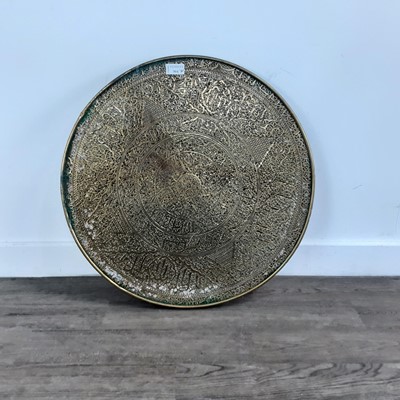 Lot 364 - BRASS CIRCULAR TABLE TOP