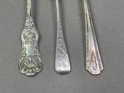 Lot 312 - SET OF ELEVEN SILVER TEASPOONS