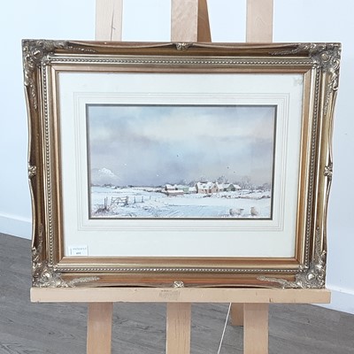 Lot 401 - WINTER FARM SCENE