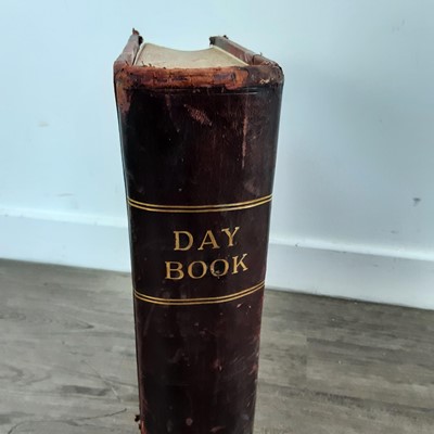 Lot 403 - LEATHER BOUND DAY BOOK