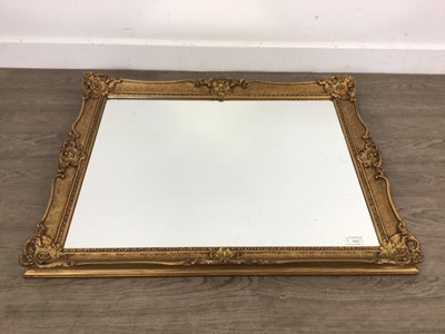 Lot 414 - GILT FRAMED WALL MIRROR