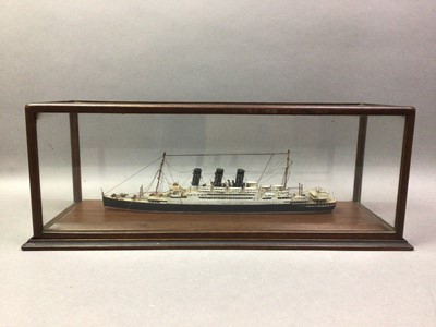 Lot 424 - TWO SCRATCH BUILT MODELS OF LINERS