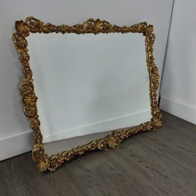 Lot 475 - THREE REPRODUCTION GILT FRAMED MIRRORS