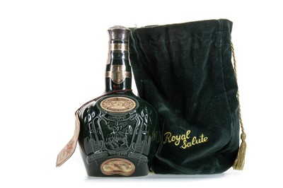 Lot 17 - CHIVAS ROYAL SALUTE 21 YEAR OLD EMERALD DECANTER 75CL