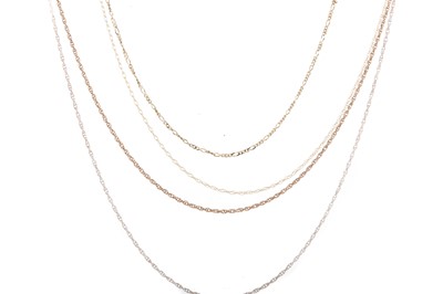 Lot 585 - THREE NECKCHAINS