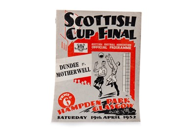 Lot 1532 - DUNDEE F.C. VS. MOTHERWELL F.C., SCOTTISH CUP FINAL PROGRAMME