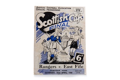 Lot 1533 - RANGERS F.C. VS. EAST FIFE F.C., SCOTTISH CUP FINAL PROGRAMME