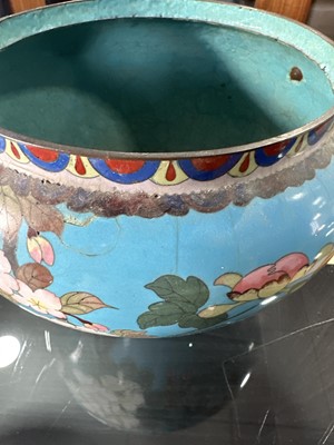 Lot 1048 - PAIR OF CHINESE CLOISONNE PLANTERS