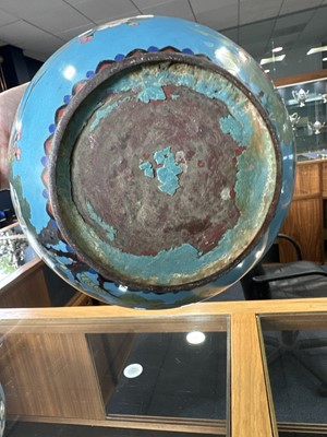 Lot 1048 - PAIR OF CHINESE CLOISONNE PLANTERS