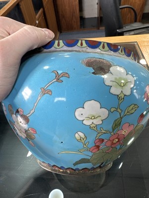 Lot 1048 - PAIR OF CHINESE CLOISONNE PLANTERS