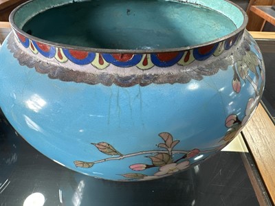 Lot 1048 - PAIR OF CHINESE CLOISONNE PLANTERS