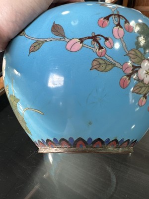 Lot 1048 - PAIR OF CHINESE CLOISONNE PLANTERS