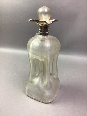 Lot 509 - DECANTER WITH SILVER TOP