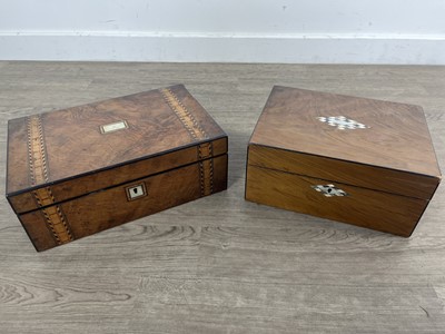 Lot 549 - VICTORIAN ROSEWOOD BOX