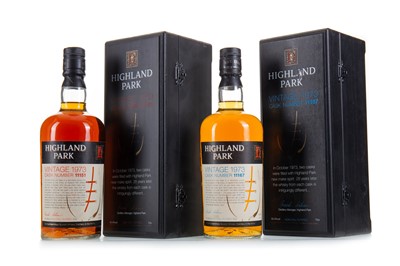 Lot 1 - HIGHLAND PARK 1973 28 YEAR OLD SINGLE CASKS #11151 AND #11167