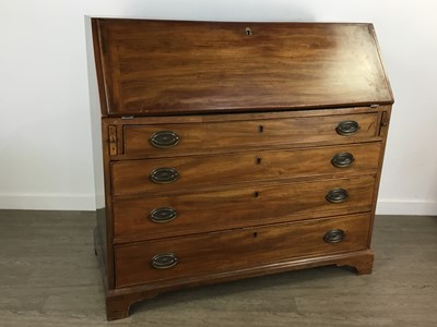 Lot 528 - GEORGE III MAHOGANY BUREAU