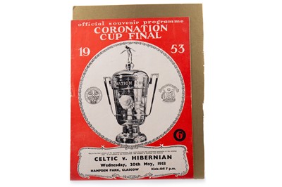 Lot 1542 - CELTIC F.C. VS. HIBERNIAN F.C. CORONATION CUP FINAL PROGRAMME