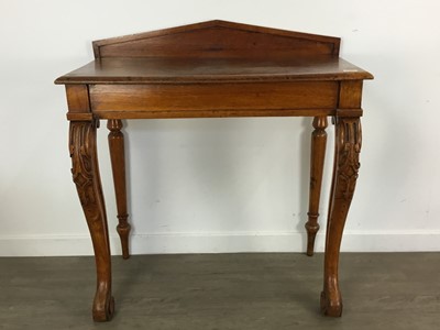 Lot 591 - VICTORIAN OAK CONSOLE TABLE