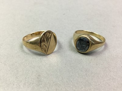 Lot 570 - TWO GENT'S SIGNET RINGS