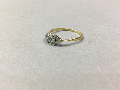 Lot 576 - TWO DIAMOND DRESS RINGS