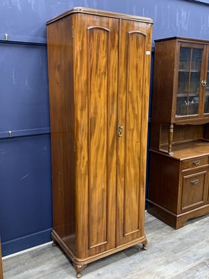 Lot 596 - MAHOGANY WARDROBE