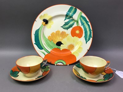 Lot 658 - SUSIE COOPER FOR GRAYS POTTERY TWO CUPS AND SAUCERS