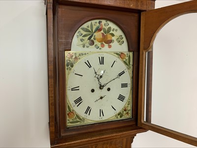 Lot 615 - GEORGE III MAHOGANY LONGCASE CLOCK