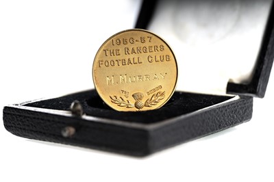 Lot 1548 - MAX MURRAY OF RANGERS F.C., HIS SCOTTISH LEAGUE FIRST DIVISION WINNERS GOLD MEDAL