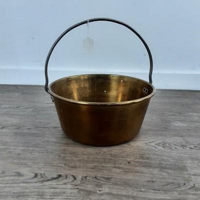 Lot 619 - BRASS JAM PAN