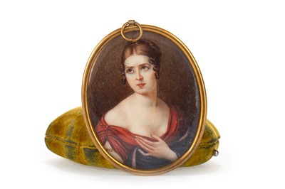 Lot 808 - AFTER SALOMON-GUILLUAME COUNIS, PORTRAIT MINIATURE OF PAULINE BONAPARTE (LATER BORGHESE)