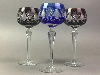 Lot 35 - COLLECTION OF HOCK GLASSES