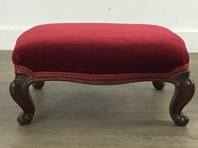 Lot 40 - PAIR OF VICTORIAN MAHOGANY FOOTSTOOLS