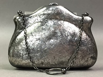 Lot 33 - LARGE SILVER PURSE