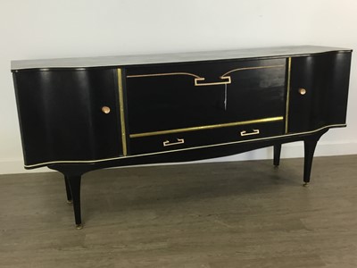 Lot 119 - STONEHILL FURNITURE, BLACK PAINTED SIDEBOARD