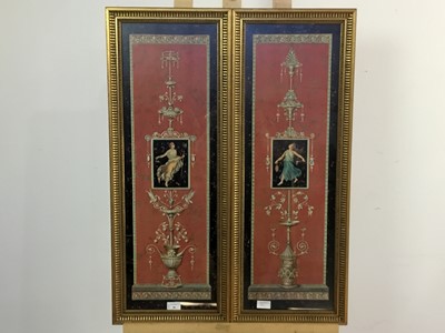 Lot 88 - PAIR OF NEO-CLASSICAL STYLE PRINTS AFTER MANFREDI RUBINO