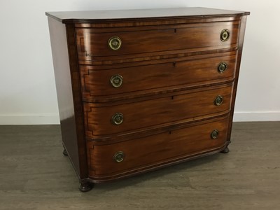 Lot 39 - MAHOGANY CHEST OF FOUR DRAWERS