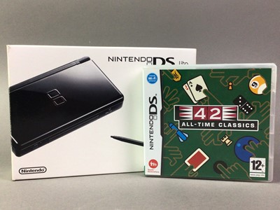 Lot 578 - NINTENDO DS LITE CONSOLE AND NINE GAMES