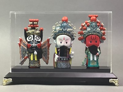 Lot 73 - GROUP OF THREE NOVELTY CHINESE FIGURES