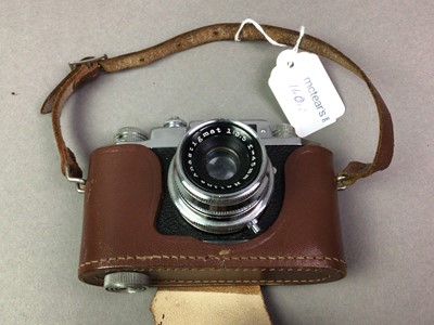 Lot 140 - HALINA 35X CAMERA AND A PAIR OF BINOCULARS