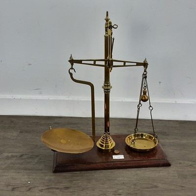 Lot 149 - SET OF BRASS PAN SCALES