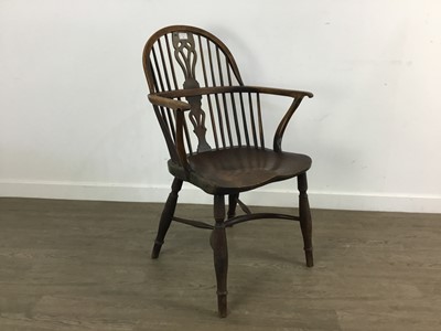 Lot 62 - YEW AND ELM WINDSOR CHAIR