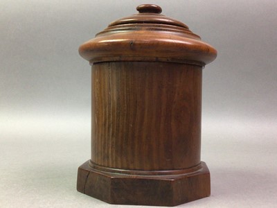 Lot 169 - CYLINDRICAL TOBACCO BOX