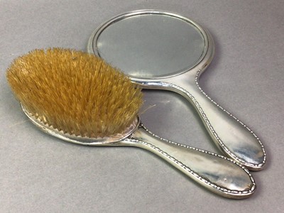 Lot 166 - SILVER BACKED HAND MIRROR