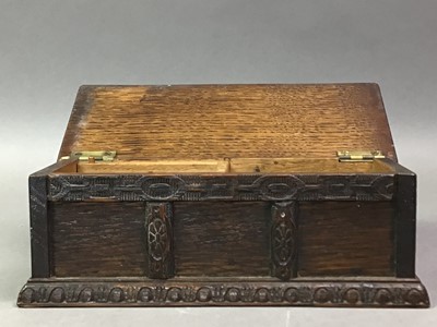 Lot 170 - OAK MUSICAL BOX